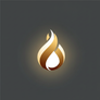 Warm Glow Orb Logo
